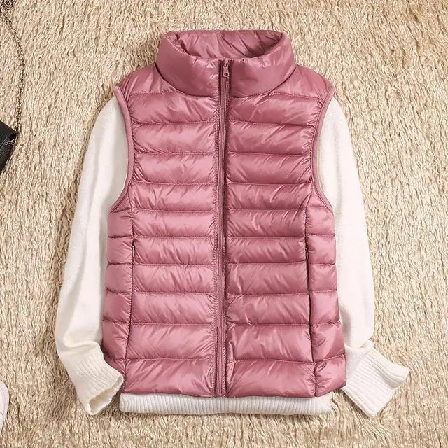Damen Pufferweste Regular Fit Freizeit Ultraleicht