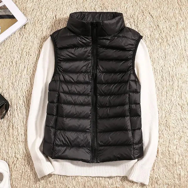 Damen Pufferweste Regular Fit Freizeit Ultraleicht