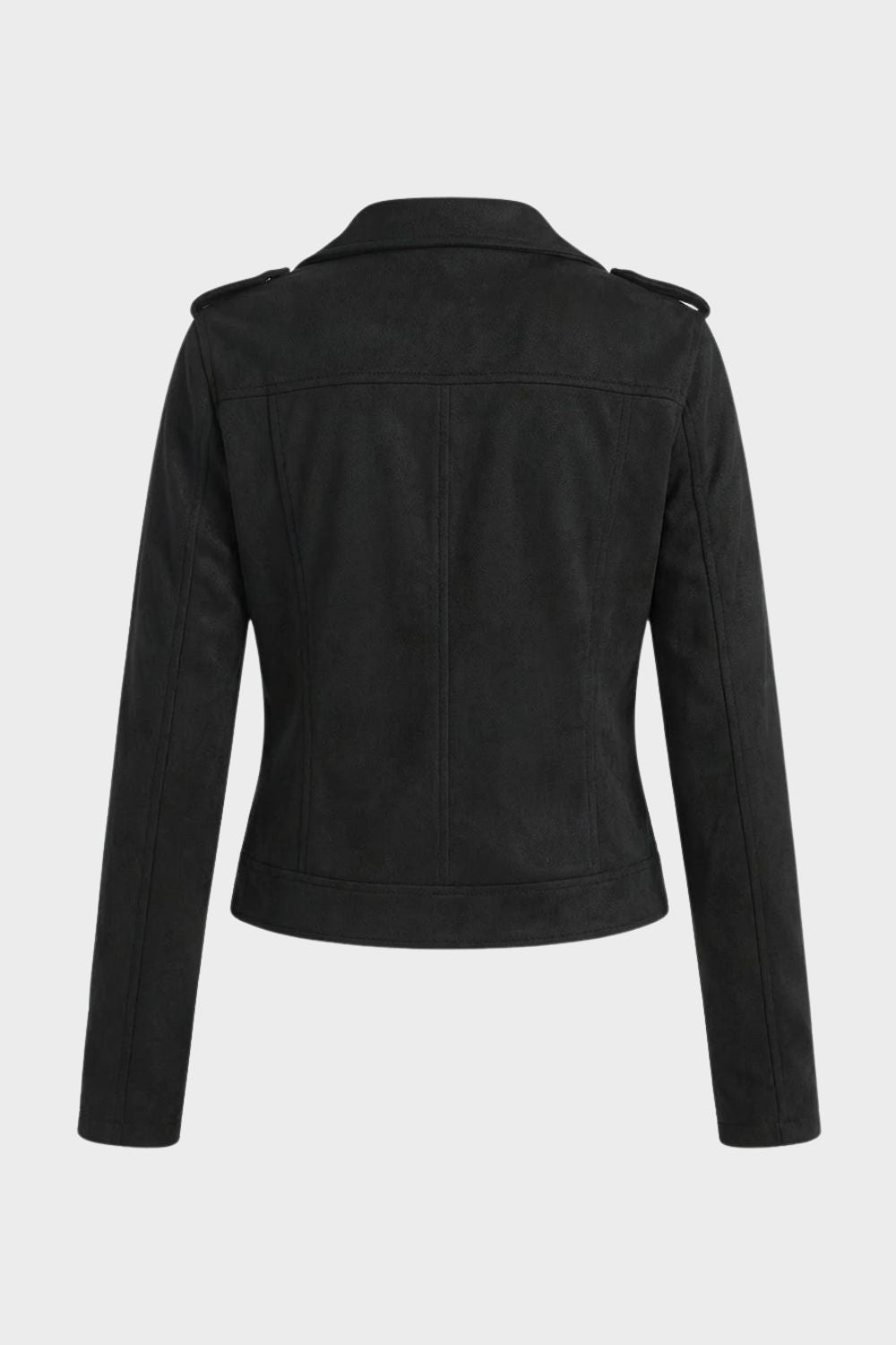 Damen Bikerjacke Slim Fit Casual mit Reverskragen