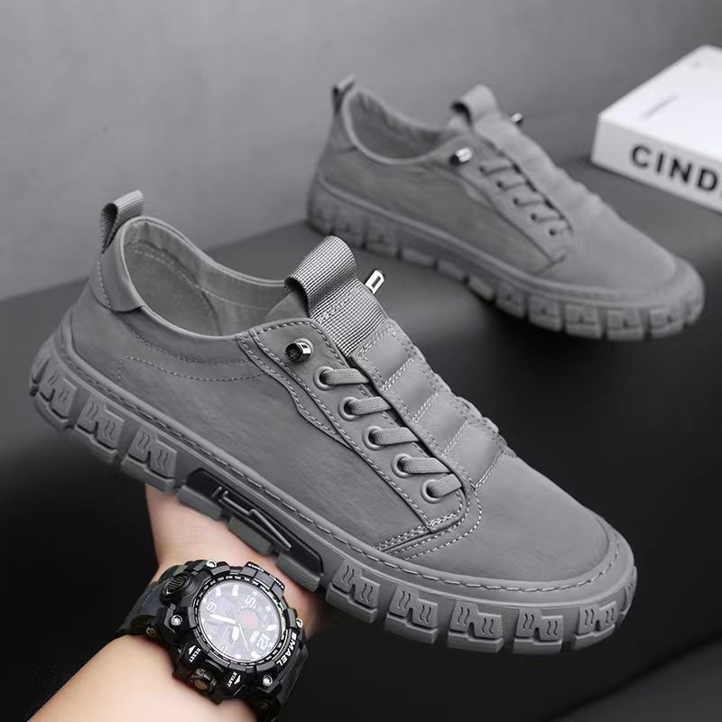 Sneaker Herren Regular Fit Freizeit samtartiges Canvas