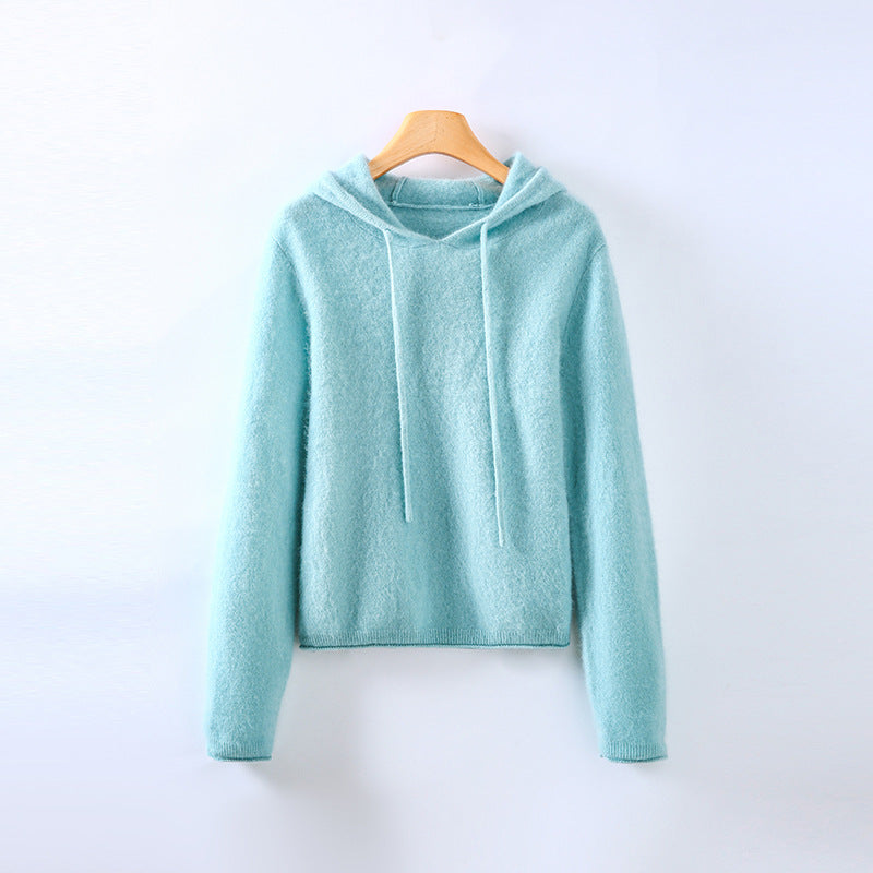 Kaschmir Hoodie Damen Regular Fit Freizeit Elegant