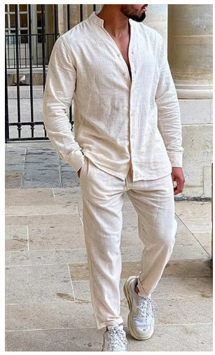 Zweiteiler Herren Leicht Sommer Casual