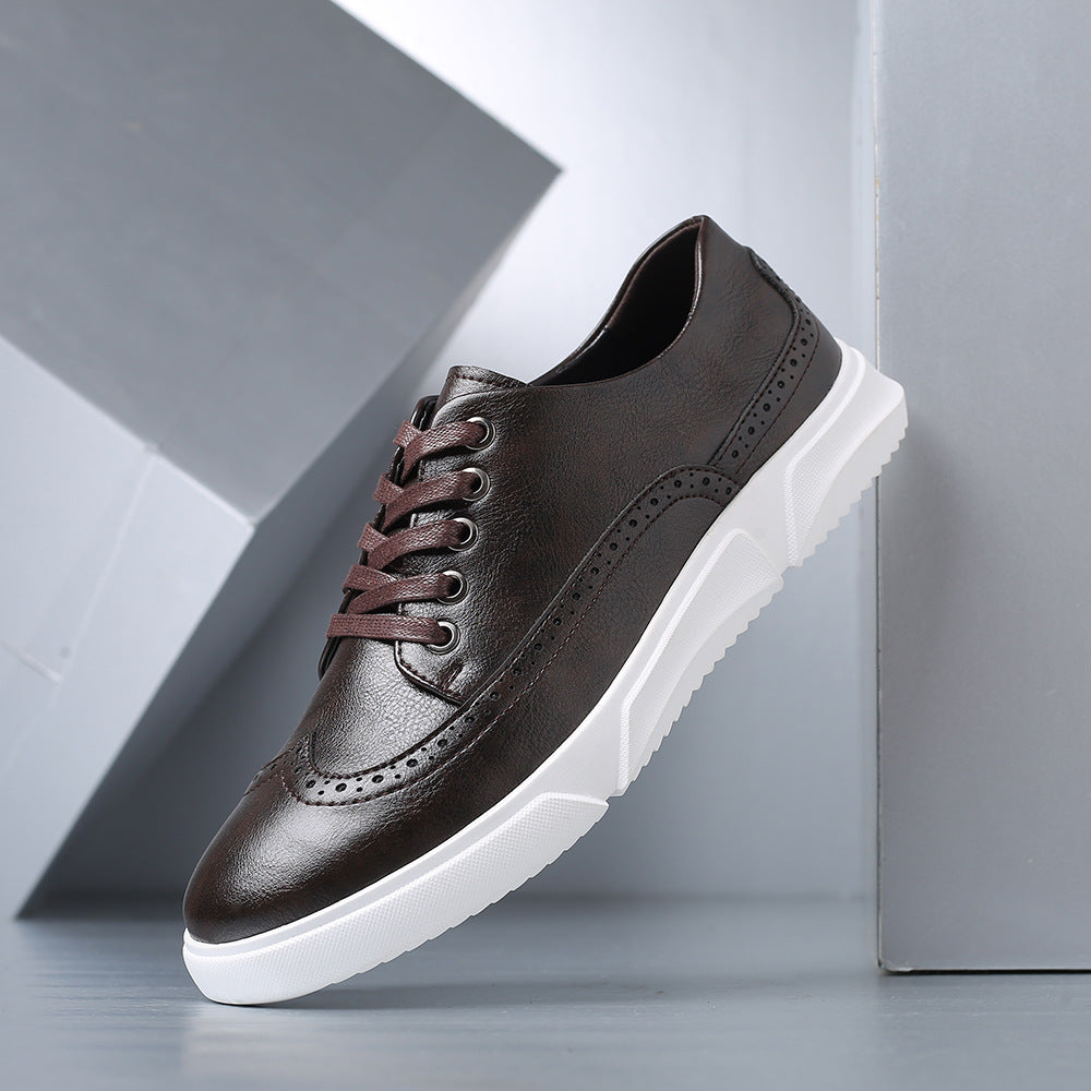 Sneaker Herren Casual Brogue mit gepolsterter Sohle