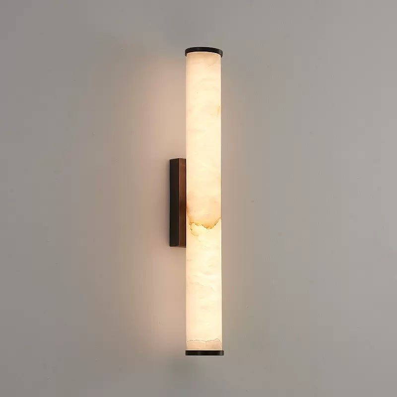 Wandleuchte Minimalistisch Kupfer Marmor LED Wohnzimmer