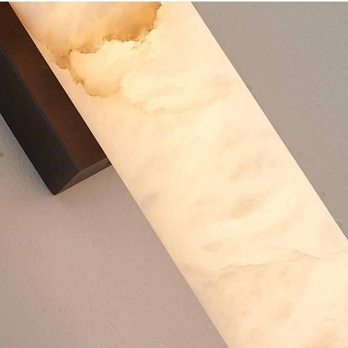 Wandleuchte Minimalistisch Kupfer Marmor LED Wohnzimmer