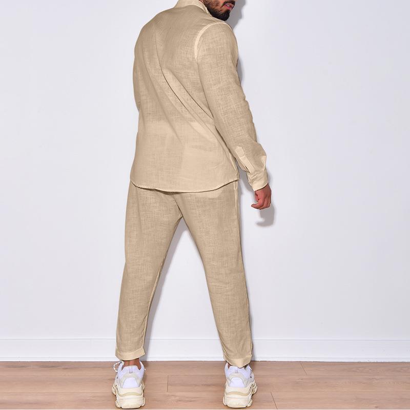 Zweiteiler Herren Leicht Sommer Casual