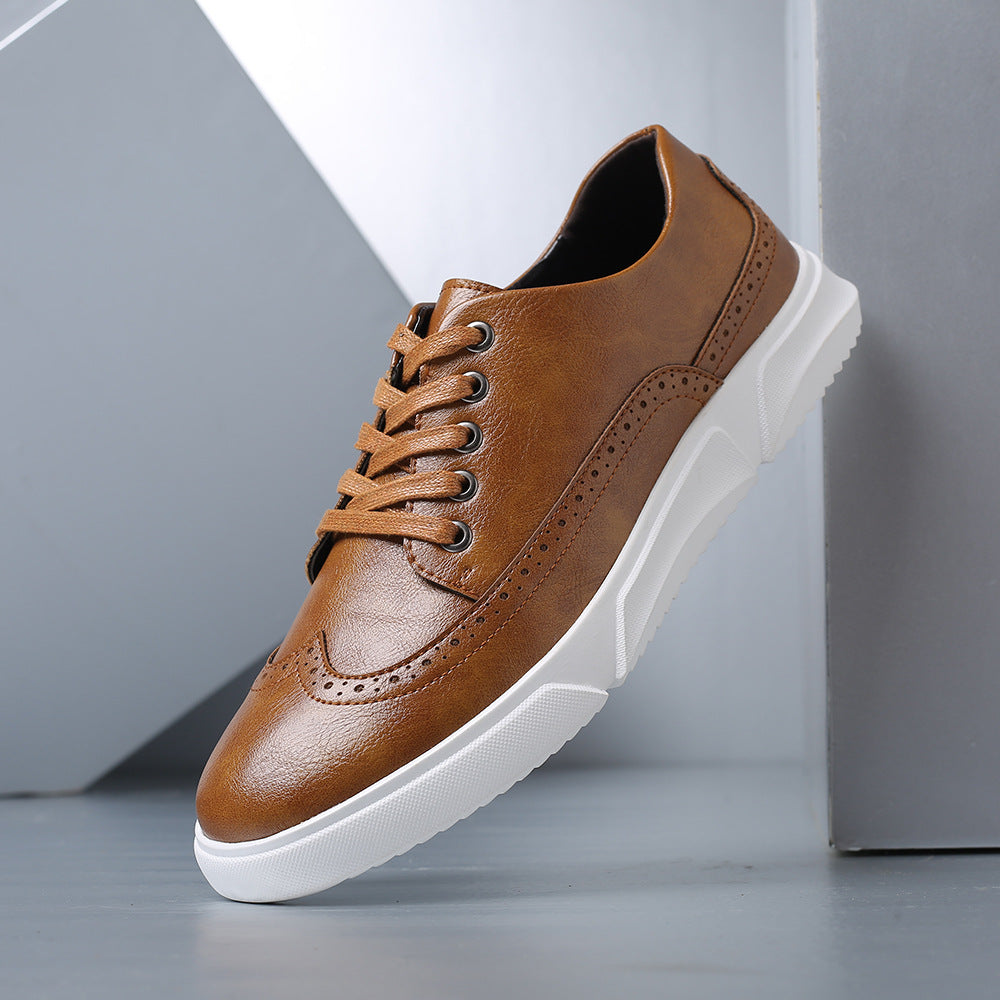 Sneaker Herren Casual Brogue mit gepolsterter Sohle