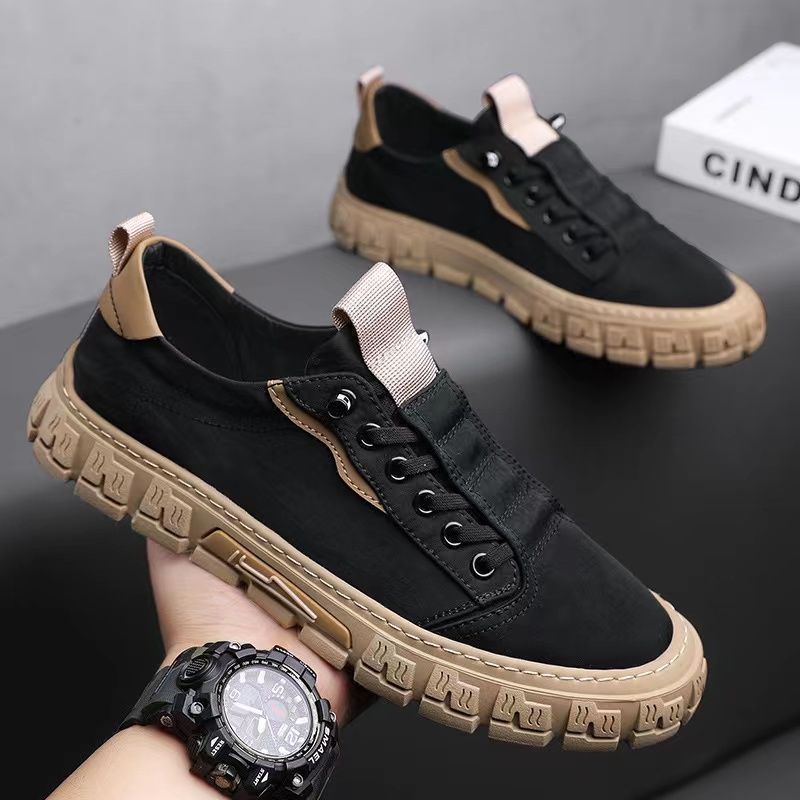 Sneaker Herren Regular Fit Freizeit samtartiges Canvas