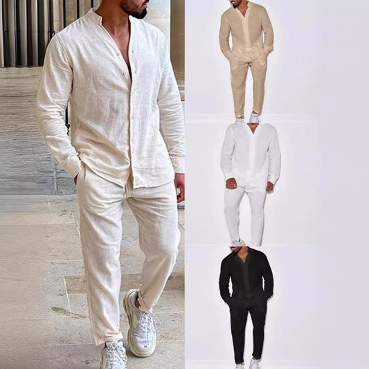 Zweiteiler Herren Leicht Sommer Casual