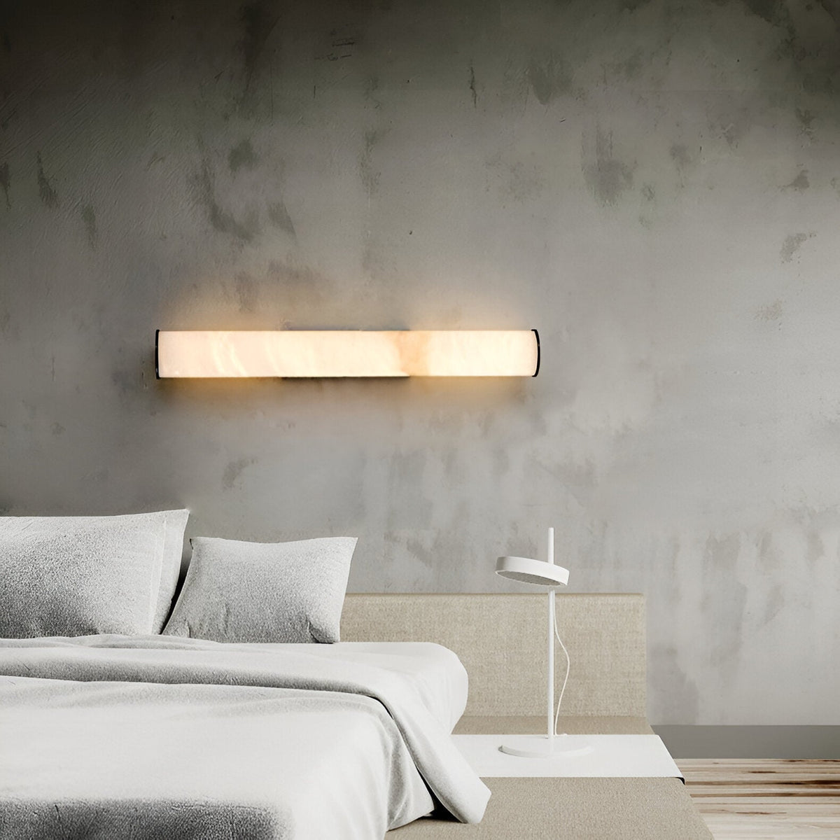 Wandleuchte Minimalistisch Kupfer Marmor LED Wohnzimmer