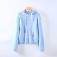 Kaschmir Hoodie Damen Regular Fit Freizeit Elegant