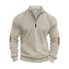 Herren Pullover Regular Fit Casual mit gerippten Bündchen