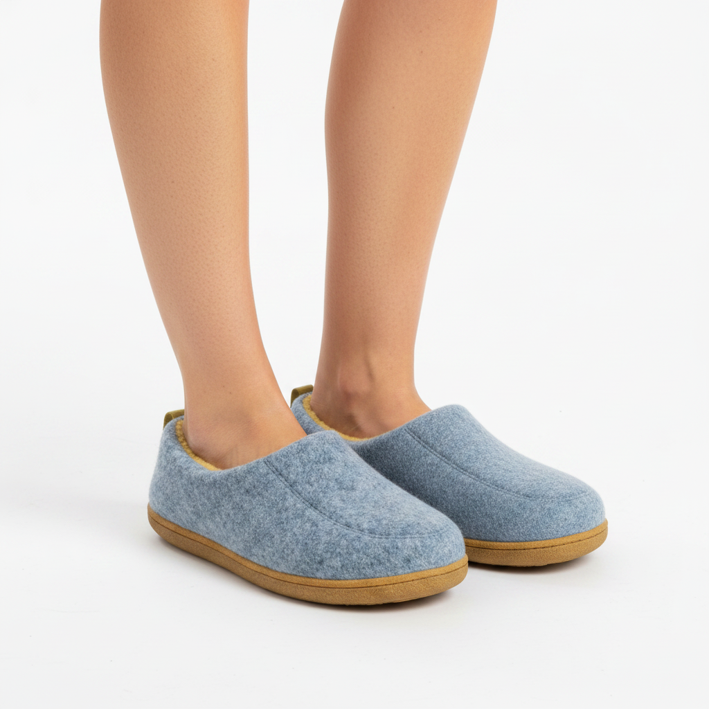 Hausschuhe Herren & Damen Fleece Warm Rutschfest Innen & Außen