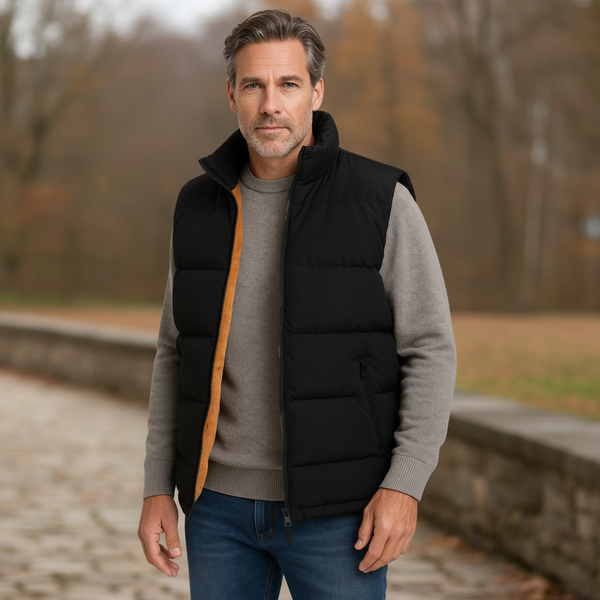 Outdoorweste Thermo Herren Regular Fit Winter Outdoor