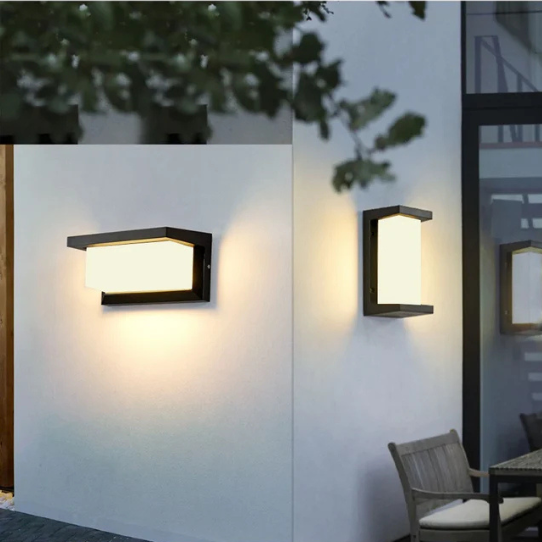 LED-Außenwandleuchte mit Bewegungsmelder für Garten und Eingang
