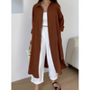 Damen Hemdkleid Oversize Langarm Lässig Freizeit