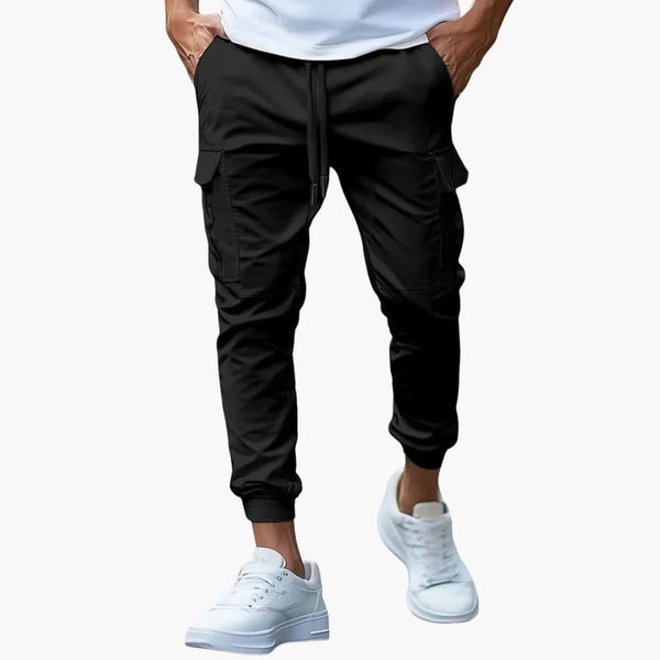 Cargo-Jogginghose für Herren mit elastischer Taille und Cargotaschen