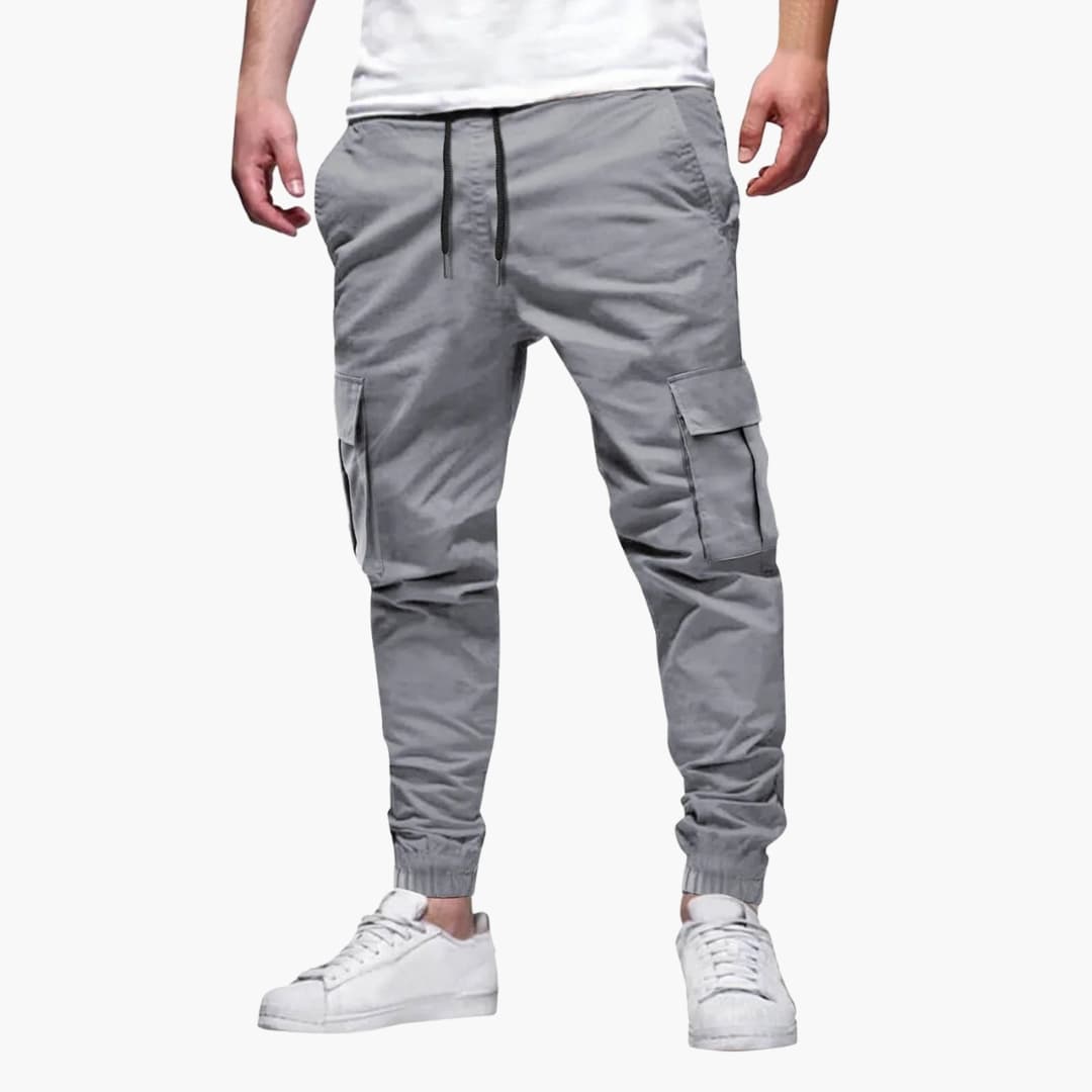 Cargo-Jogginghose für Herren mit elastischer Taille und Cargotaschen