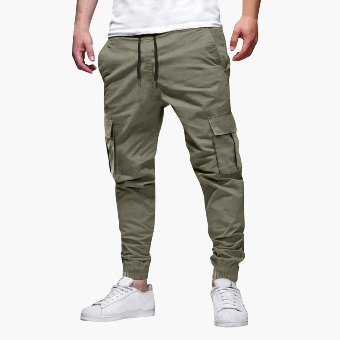 Cargo-Jogginghose für Herren mit elastischer Taille und Cargotaschen