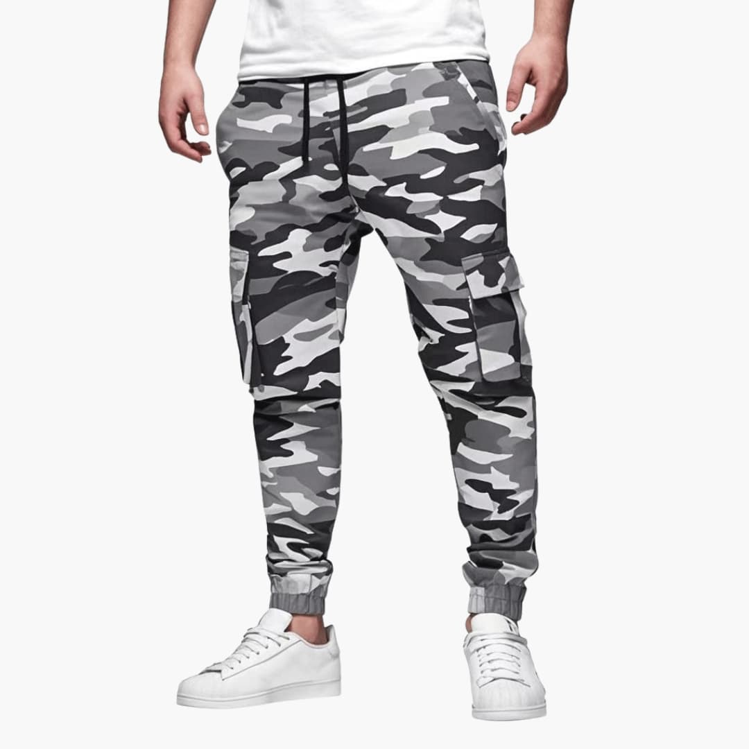 Cargo-Jogginghose für Herren mit elastischer Taille und Cargotaschen