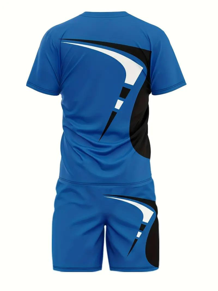 Zweiteiliges Set für Herren | Casual T-Shirt und Shorts Outfit
