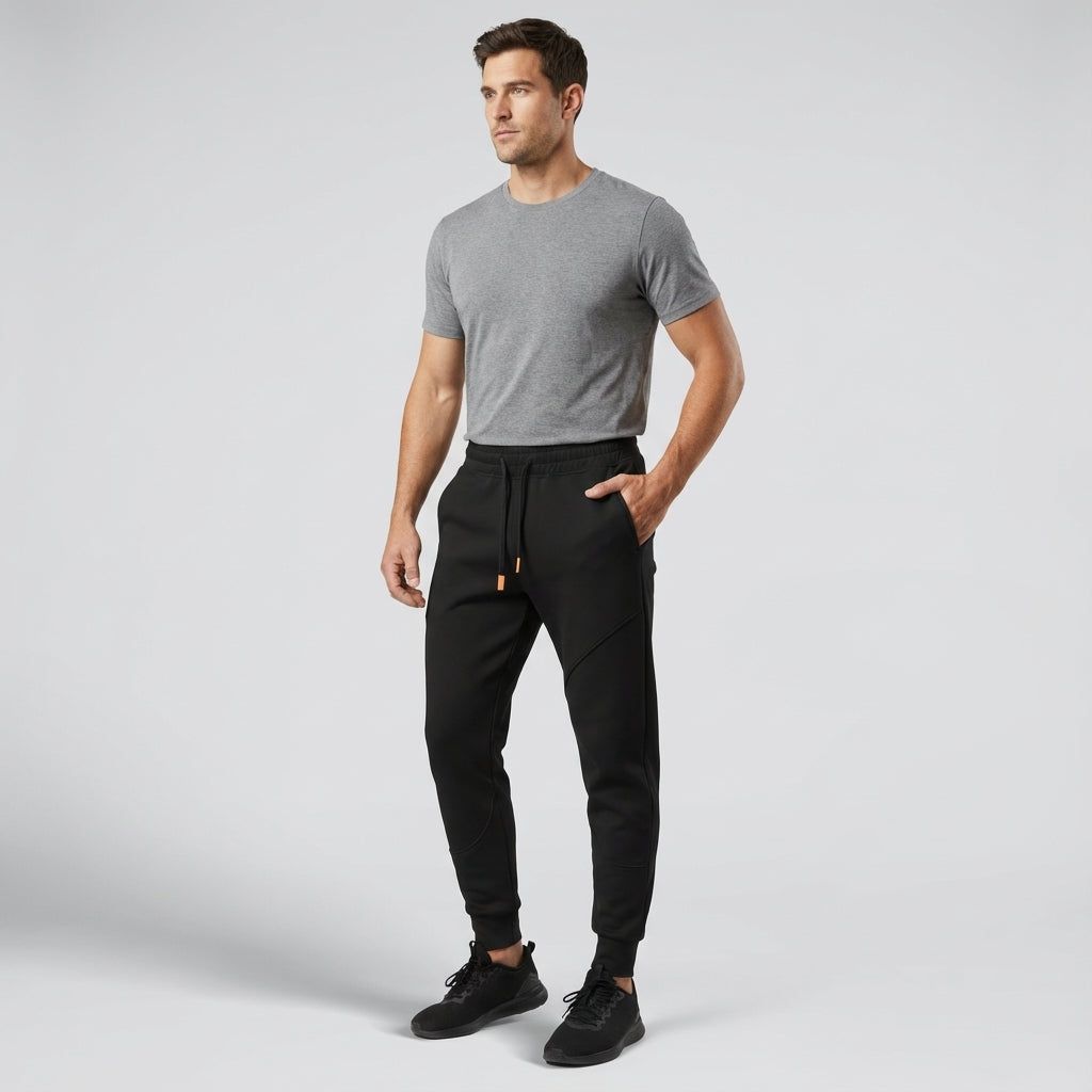 Jogginghose Herren Regular Fit Gefüttert Warm Freizeit