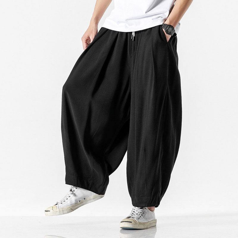 Lässige Herren Balloon-Leg Hose für Streetwear im entspannten Schnitt
