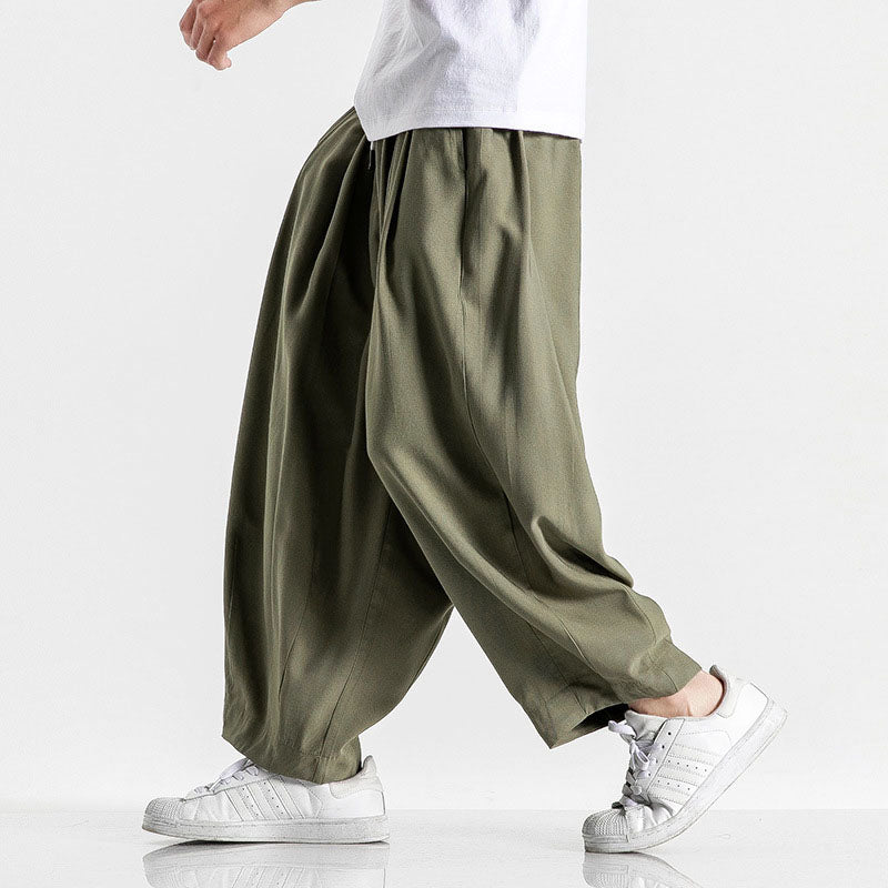 Lässige Herren Balloon-Leg Hose für Streetwear im entspannten Schnitt