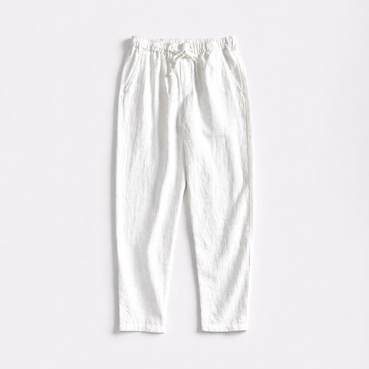 Tapered Freizeit-Hose für Herren mit Kordelzugbund und Seitentaschen
