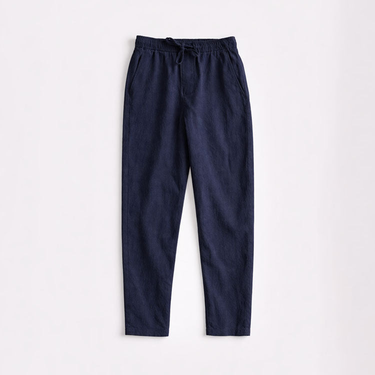 Tapered Freizeit-Hose für Herren mit Kordelzugbund und Seitentaschen