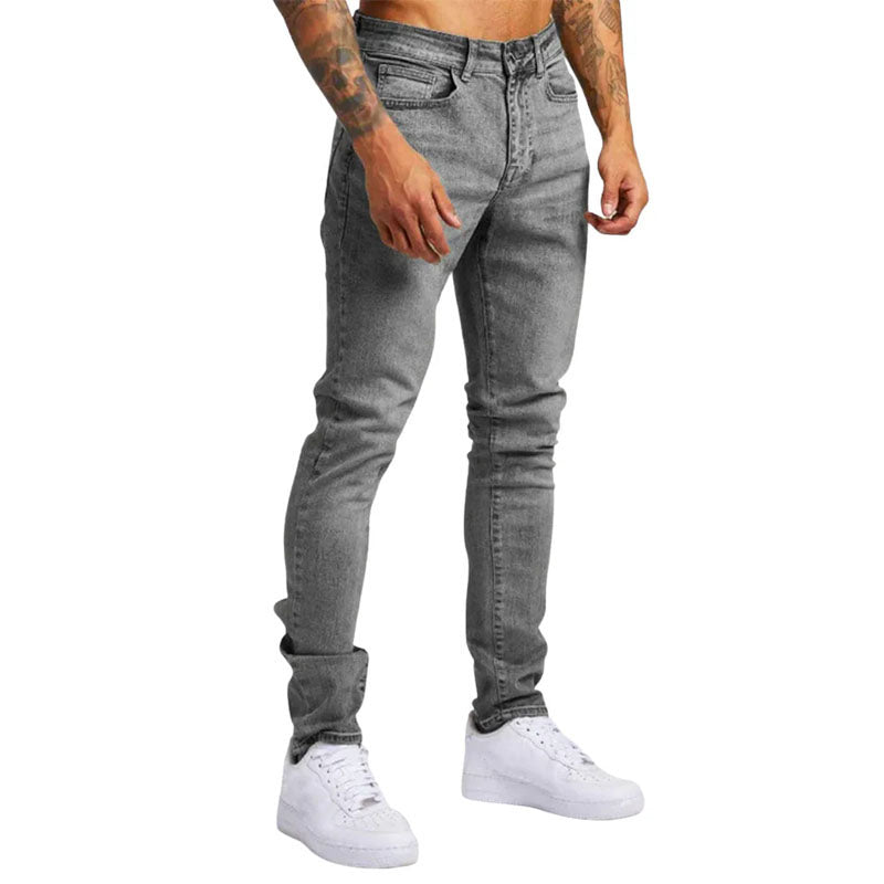 Herren Slim Fit Jeans Casual