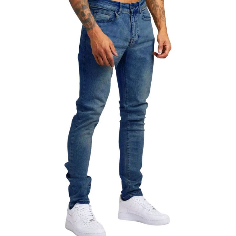 Herren Slim Fit Jeans Casual