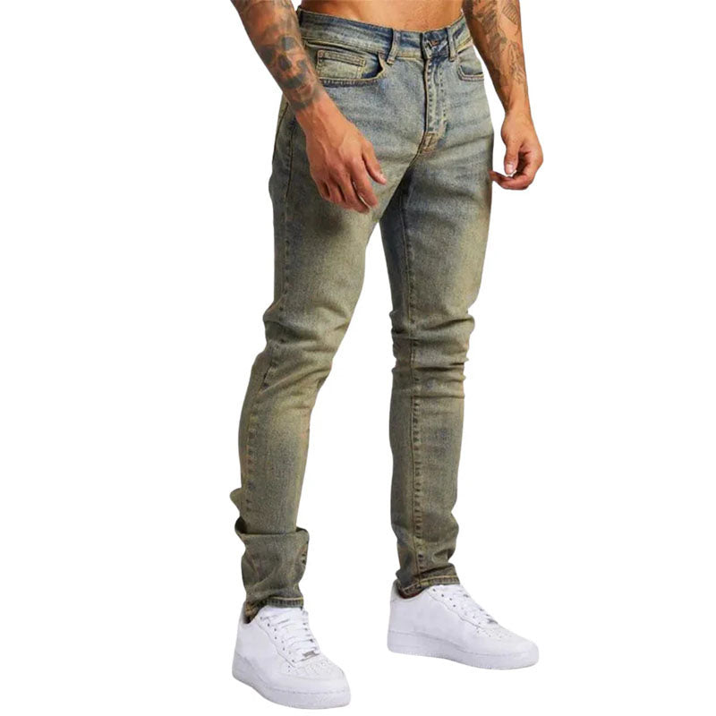 Herren Slim Fit Jeans Casual