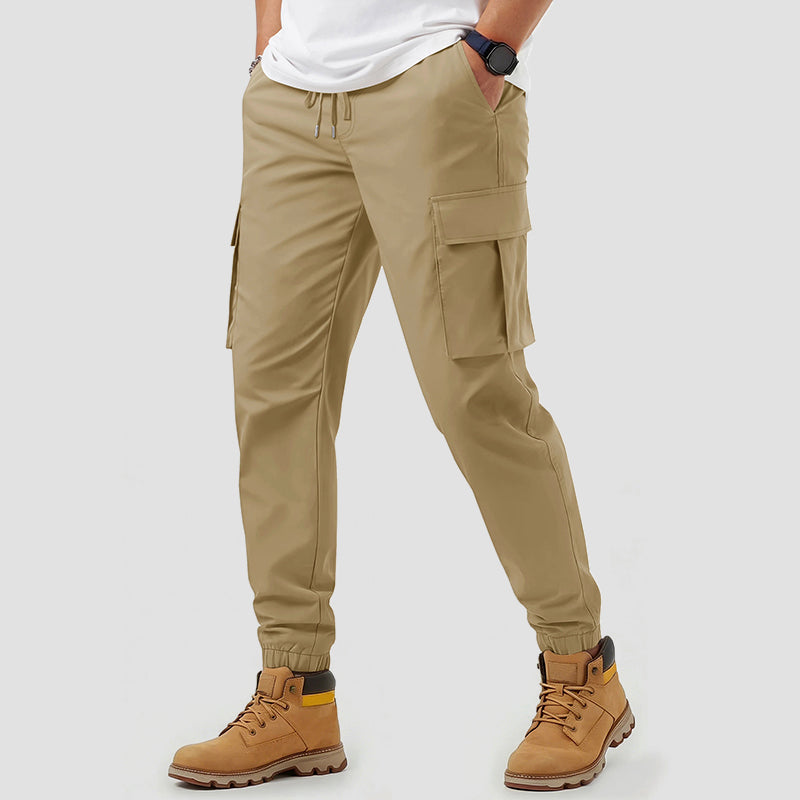 Wasserabweisende Herren-Cargo-Jogginghose Slim Fit Freizeit