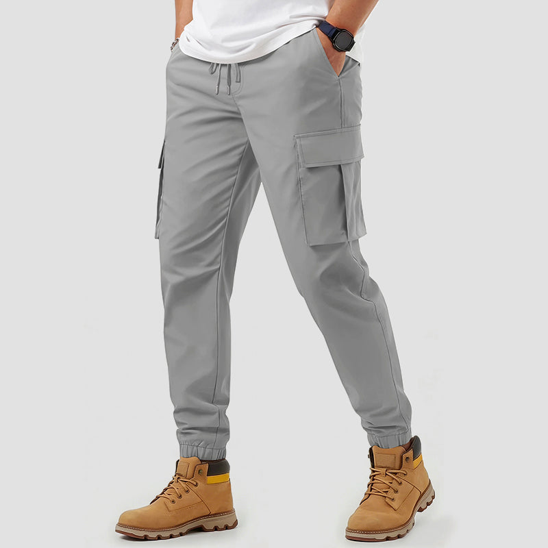 Wasserabweisende Herren-Cargo-Jogginghose Slim Fit Freizeit