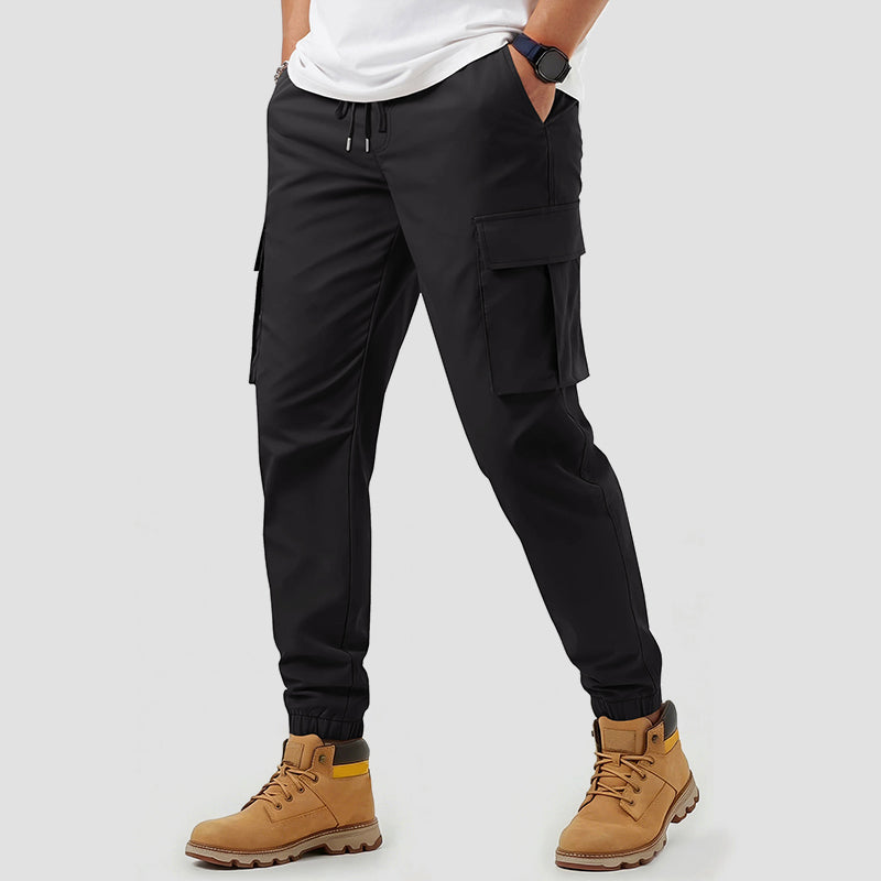 Wasserabweisende Herren-Cargo-Jogginghose Slim Fit Freizeit