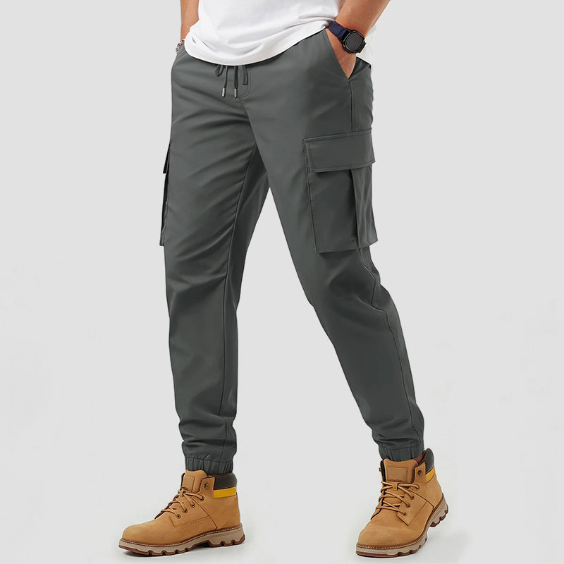 Wasserabweisende Herren-Cargo-Jogginghose Slim Fit Freizeit