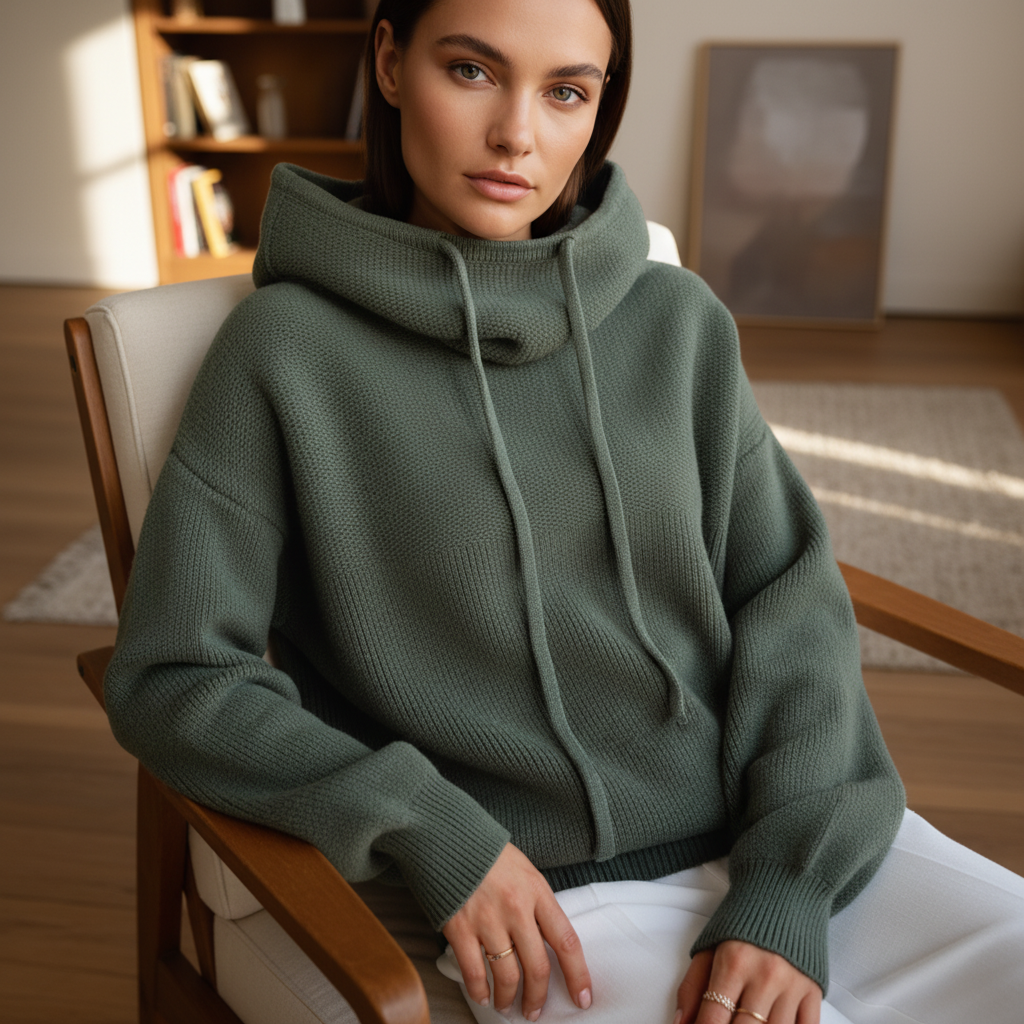 Silvia I Damen Rollkragenpullover Regular Fit Freizeit Winter