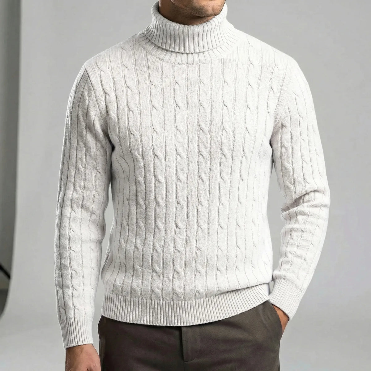 Mario I Rollkragenpullover Herren Regular Fit Winter Freizeit