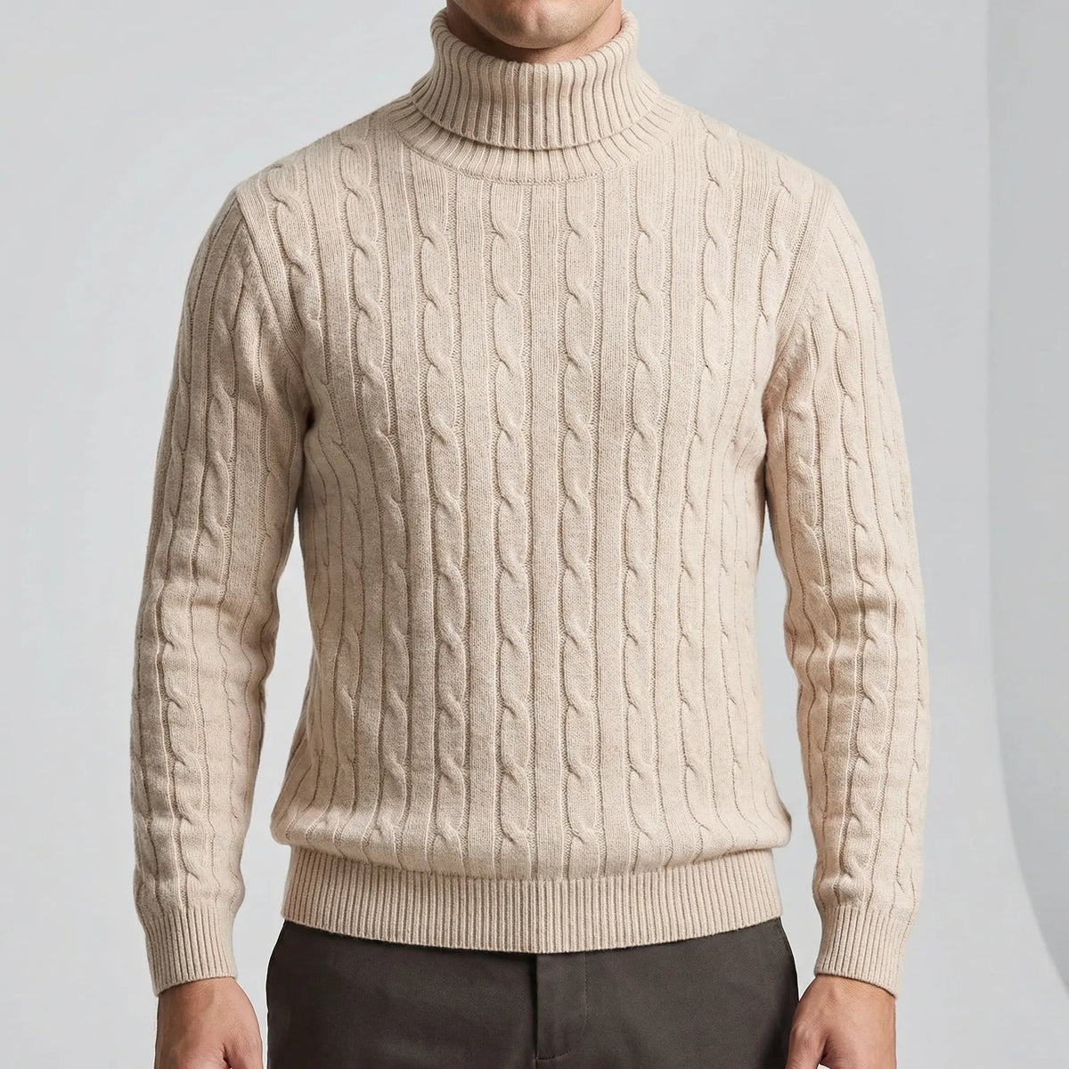 Mario I Rollkragenpullover Herren Regular Fit Winter Freizeit