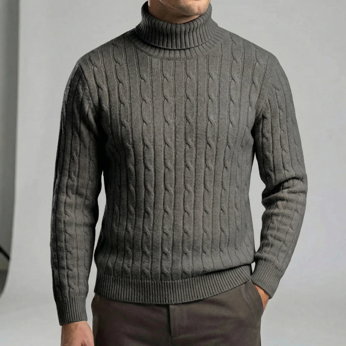 Mario I Rollkragenpullover Herren Regular Fit Winter Freizeit