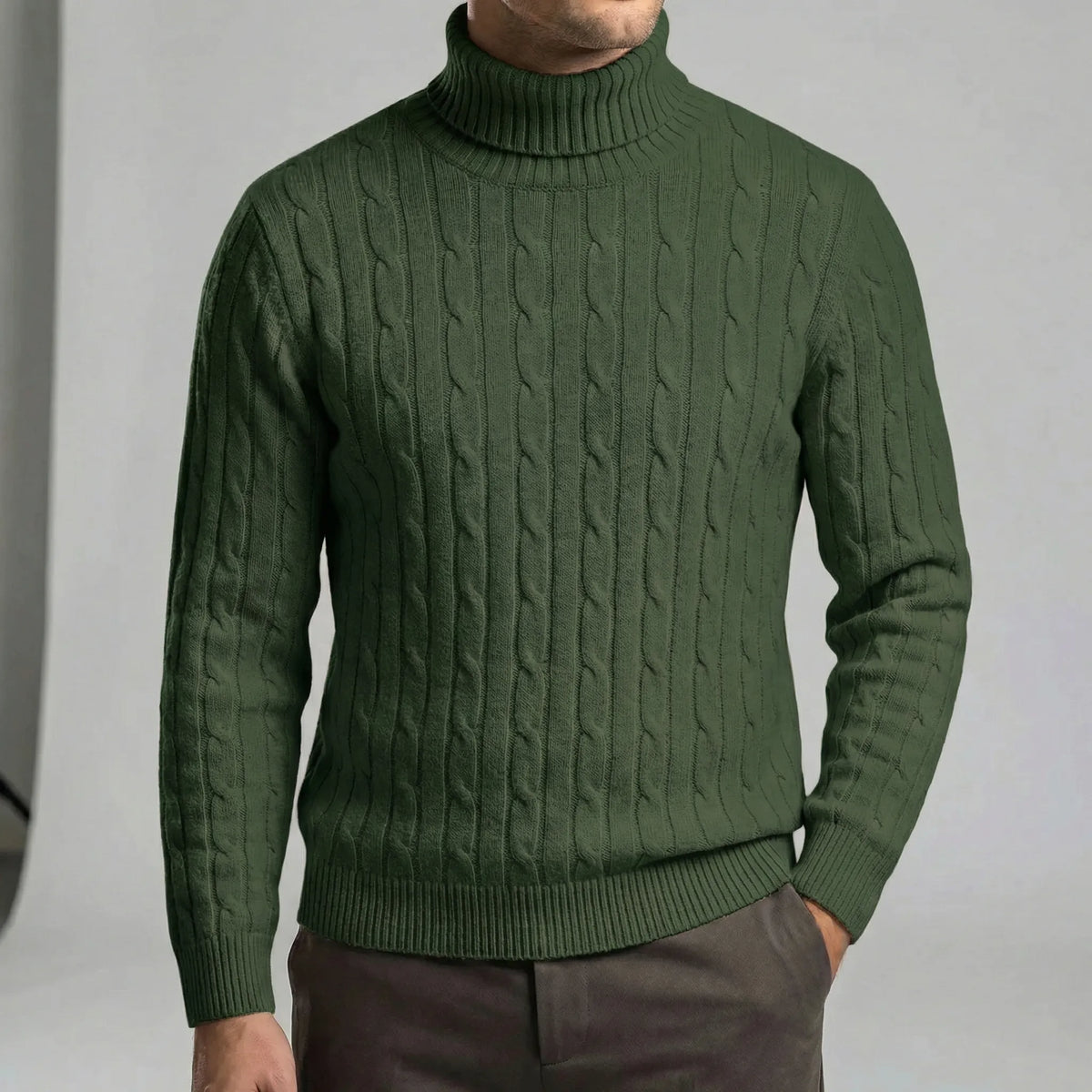Mario I Rollkragenpullover Herren Regular Fit Winter Freizeit