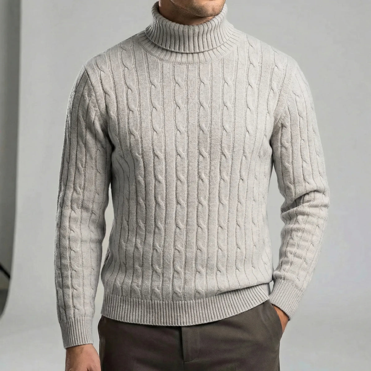 Mario I Rollkragenpullover Herren Regular Fit Winter Freizeit