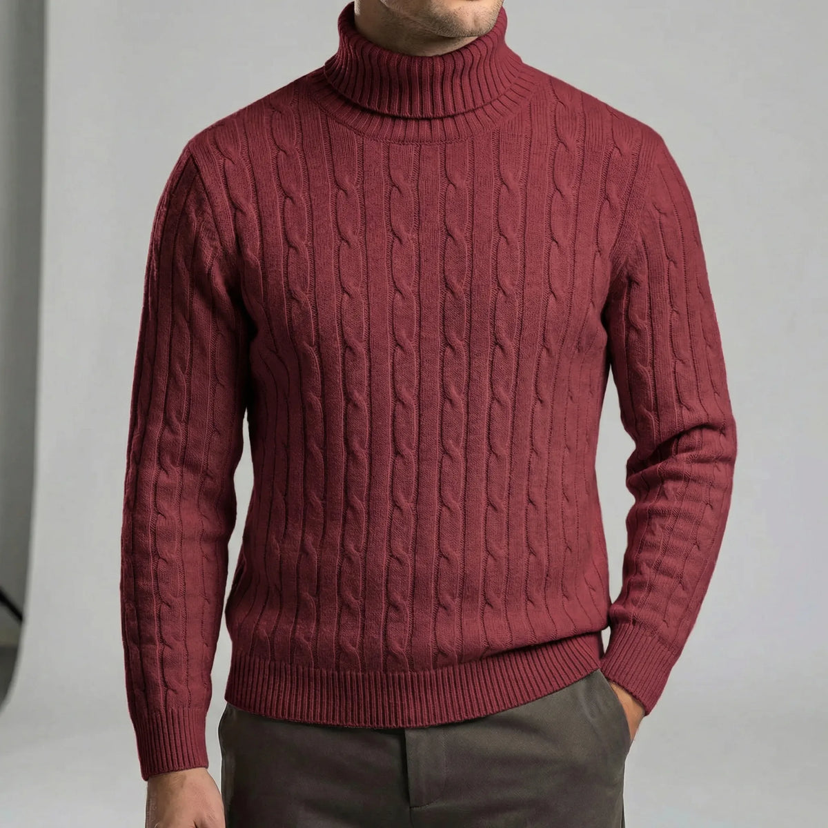 Mario I Rollkragenpullover Herren Regular Fit Winter Freizeit