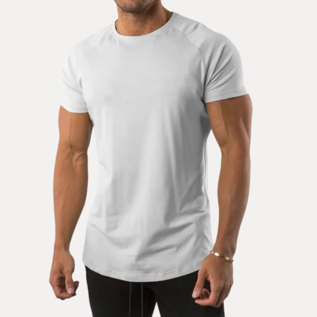 Athletisches T-Shirt für Herren im minimalistischen Stil