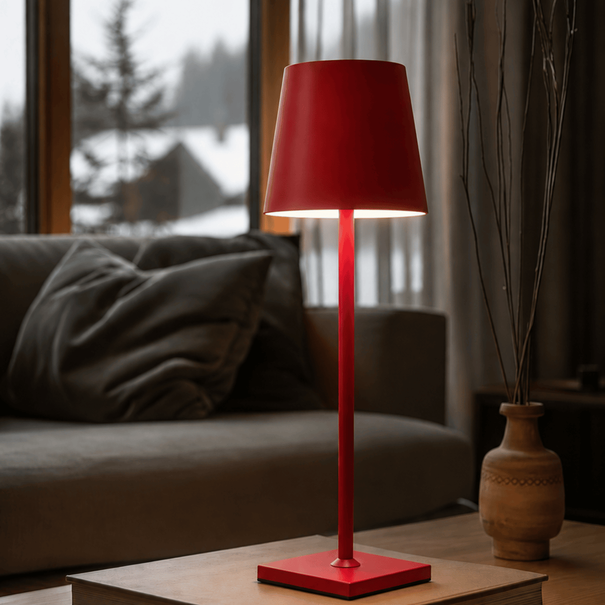 Wiederaufladbare Touch-Lampe Modernes Design für Wohn- und Außenbereich