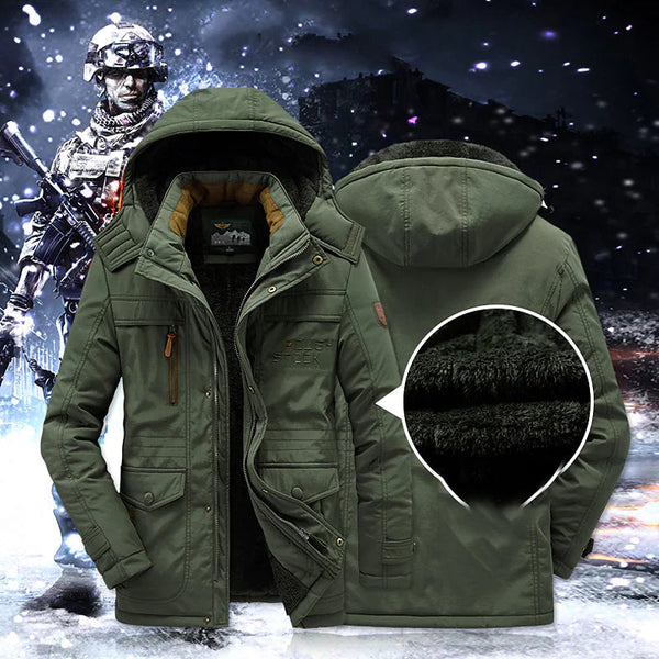 Rufus I Herren Winterparka Kapuzenjacke Fleecegefüttert Freizeit