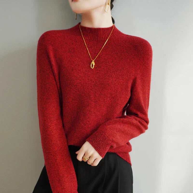 Damen Stehkragenpullover Regular Fit Freizeit leicht wärmend