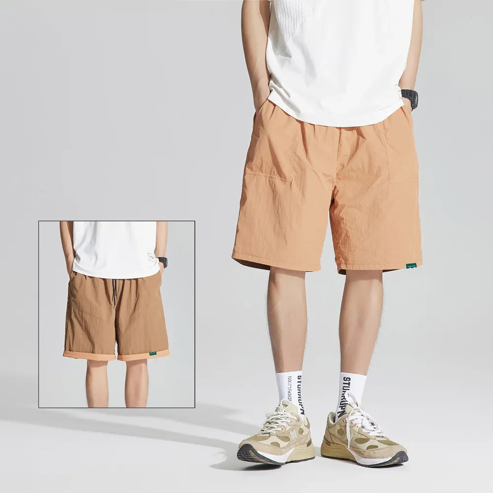 Wendeshorts Herren  Regular Fit Freizeit Sommer