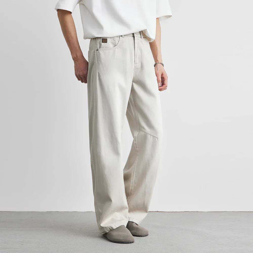 Herren Hose Relaxed Fit Freizeit Weit geschnitten